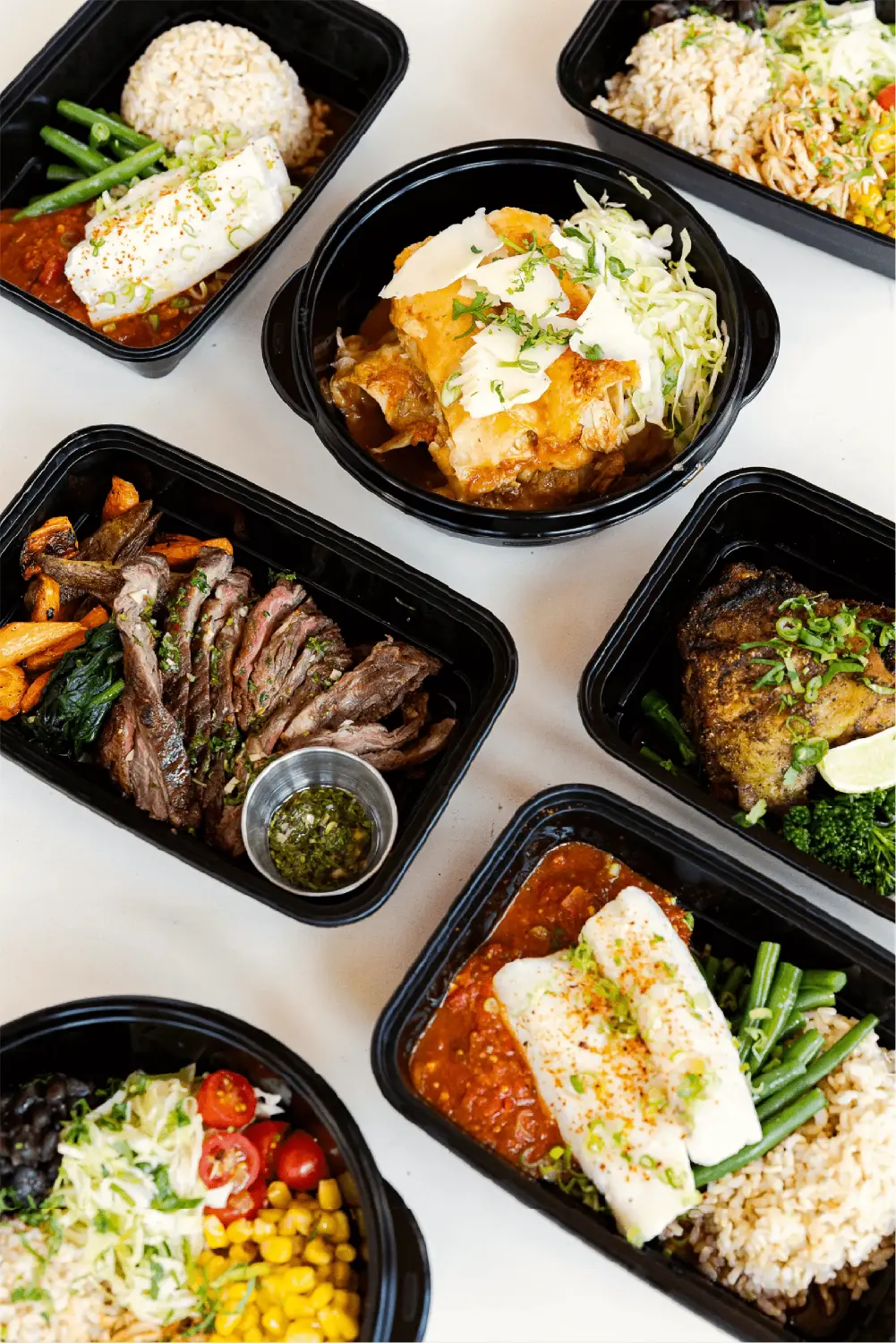 Individually packaged and pre-prepared meals